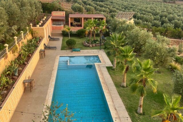 Villa au style ferme traditionnelle titrée km23 Rte Tahnaout