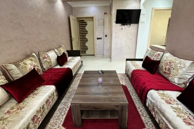 Appartement meublé neuf à louer situé à Mabrouka